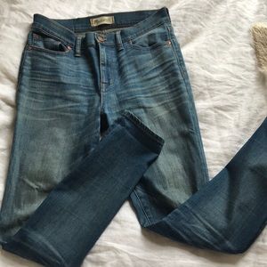 Madewell high riser skinny jeans